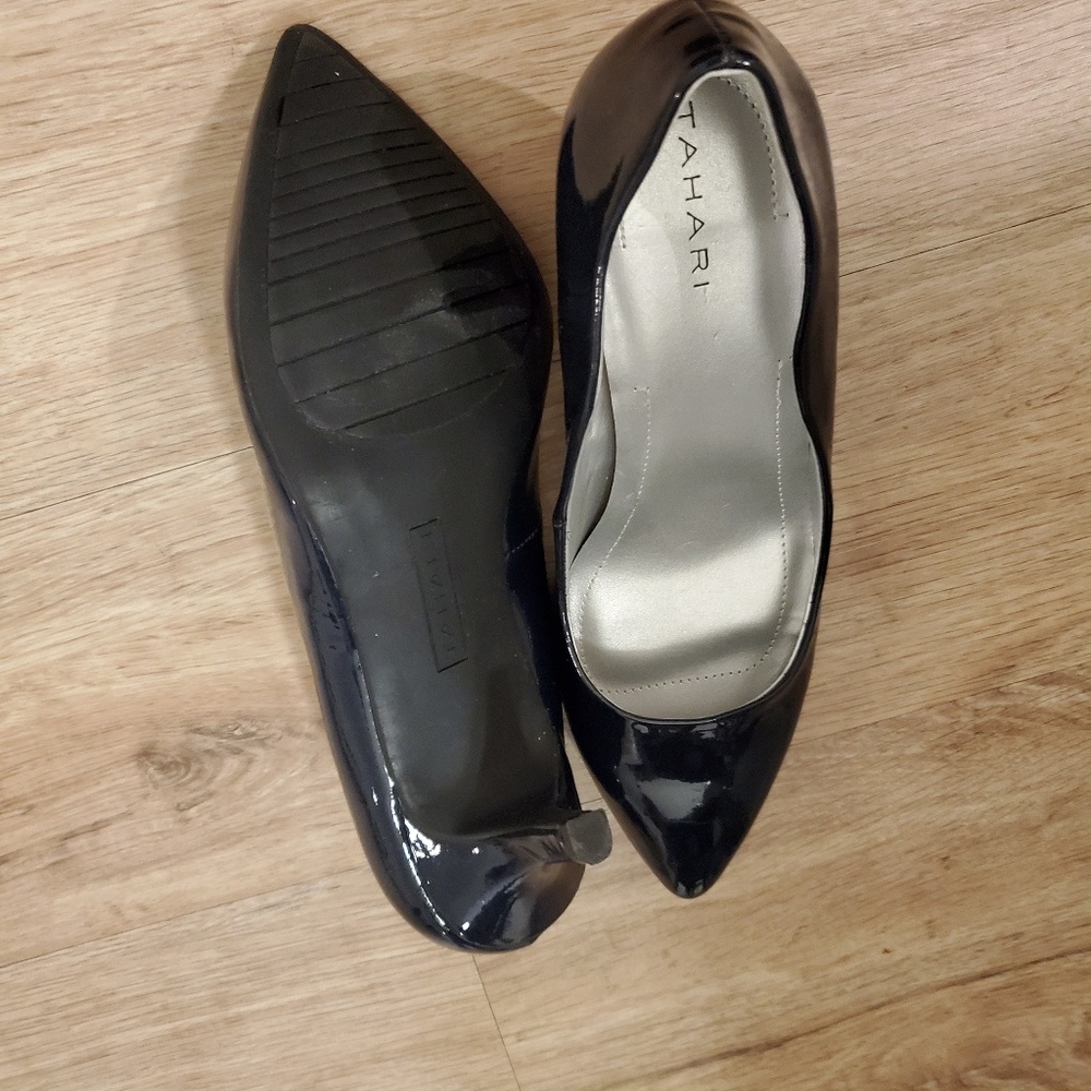 New Tahari lether dark blue heel - Picture 5 of 7